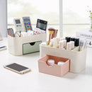 Multi-functional Plastic Cosmetic Storage Box Jewelry Box With Small Drawer Desk Sundries Storage Co