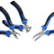 NEWACALOX 8Pcs 4.5inch Precision Pliers Set Mini Pliers Diagnoal Pliers Wire Cutting Long Nose Pliers Jewelry Making DIY Hand Tool Kit