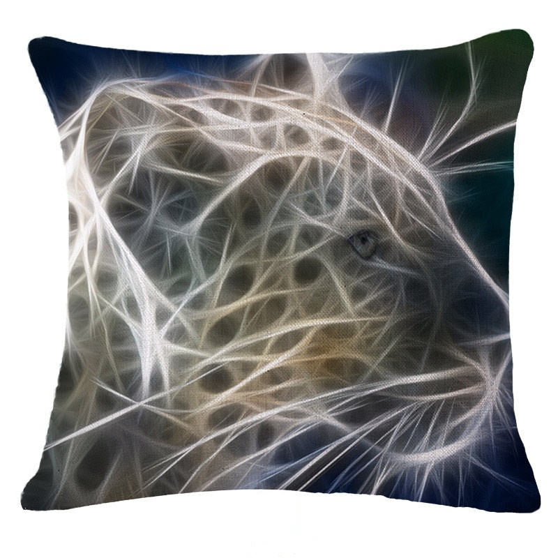 Honana 45x45cm Home Decoration Black 3D Fluorescence Animals 6 Optional Patterns Pillow Case