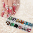 1200pcs New Nail Art Rhinestones Glitters Acrylic Tips Decoration Manicure  V6K7