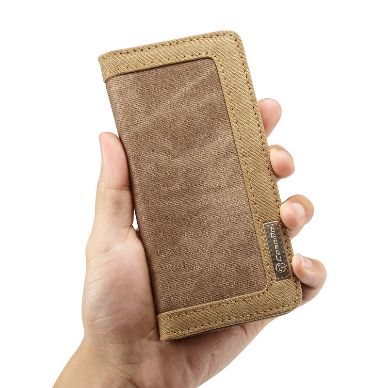 Caseme Canvas Magnetic Flip Bracket Wallet Protective Case For Samsung Galaxy S9 Plus
