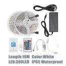 5M 10M IP65 IP20 Color Changeable WiFi Smart LED Strip Light + 24Keys IR Remote Control + Adapter + Controller