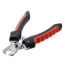 Stainless steel nail clipper file for pet dogs red black small size Q7S1