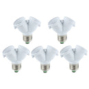 5 x Double Lamps Adapter LED Bulb E27 Base F9W5