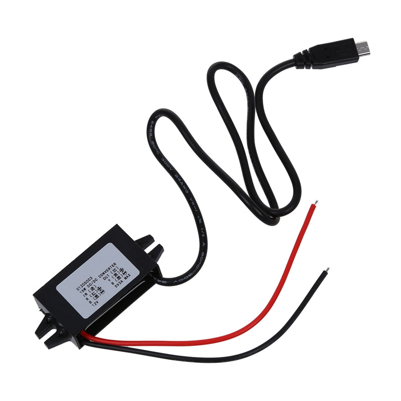 Car Charger DC Converter Module 12V To 5V 3A 15W with Micro USB Cable X9Z2