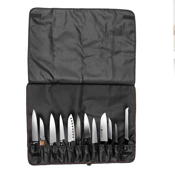 12 Pocket Cutter Roll Bag For Chefs Holds 12 Cutter Portable Chef Cutter Case 50X18cm
