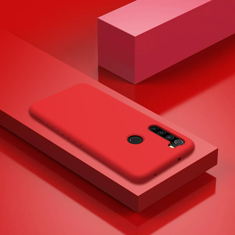 NILLKIN Smooth Shockproof Soft Rubber Wrapped Silicone Protective Case for Xiaomi Redmi Note 8