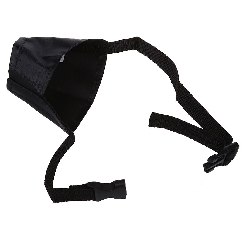 Muzzle Grating Adjustable nylon Black For Dog Training 8cm Size 3 H9Y7
