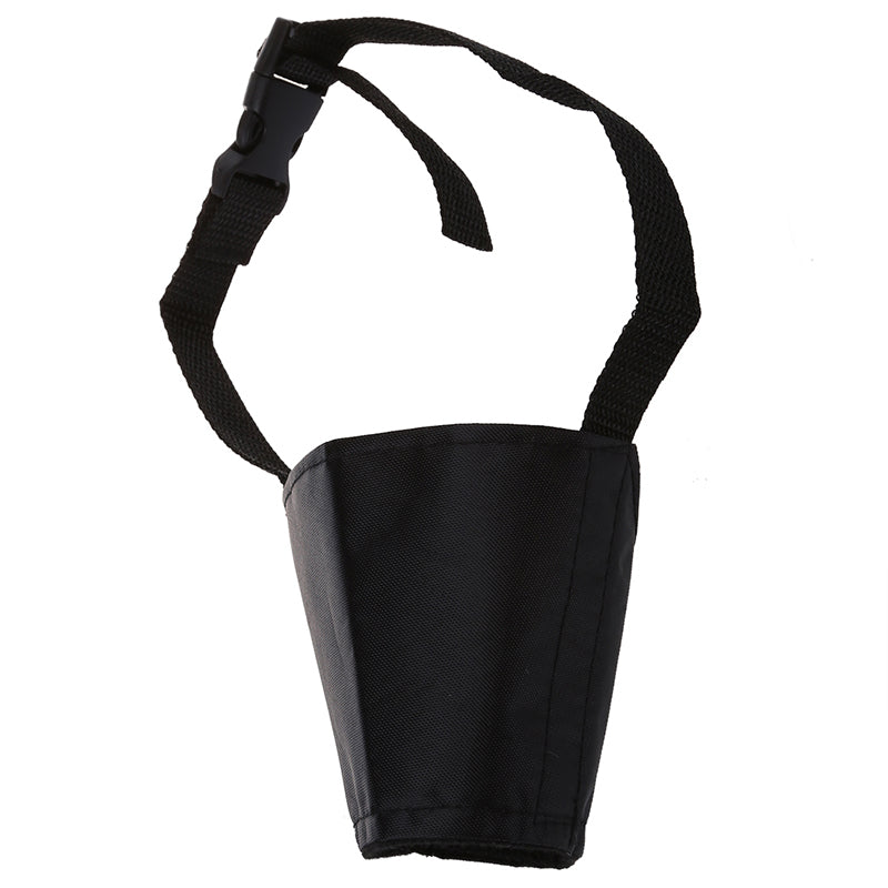 Muzzle Grating Adjustable nylon Black For Dog Training 8cm Size 3 H9Y7