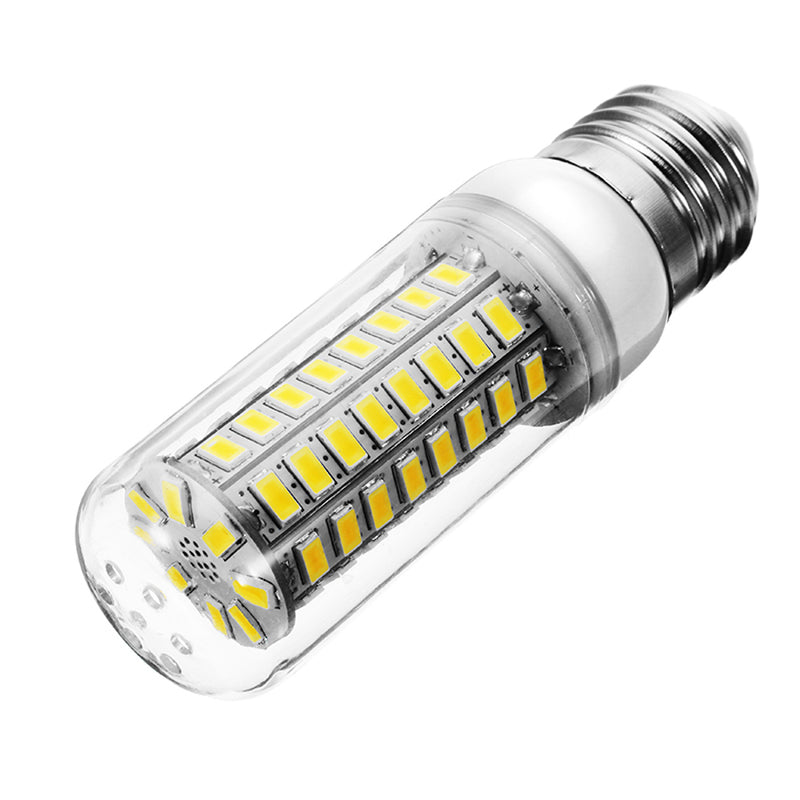 E14 E27 7W 72 SMD 5730 Warm White Pure White LED Corn Light  Bulb for Home Decoration AC220V