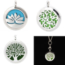 Stainless Steel Locket Necklace Perfume Aromatherapy Essential Oil Aroma Diffuser