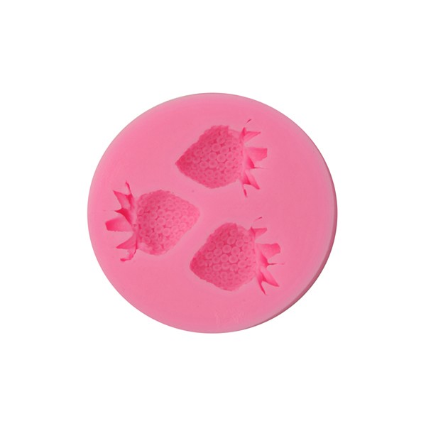 Silicon Strawberry Cake Fondant Mold Creative Baking Mold Ice Mold Multifunction Kitchen Tools