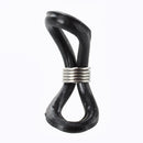 50 X Black Cord Ends for Eyeglasses Chain Holder 25x4mm HOT Q4P4