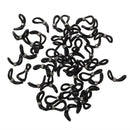 50 X Black Cord Ends for Eyeglasses Chain Holder 25x4mm HOT Q4P4