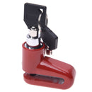 Bicycle Bike Cycling Disk Brake Wheel Lock Biker Security Red 2 Keys Z2A7