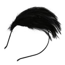 Black Feather Metal Headband Hair Band Fascinator Lady Fashion