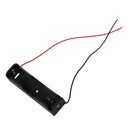 Battery Storage Case Box Holder for 1 x 18650 with 6 Wire Lead Black T4G5