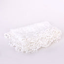 Women embroidered lace scarf white X9Y2