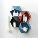 Nordic Wind Geometric Shelf Household Bookshelf Kitchen Plastic Food Storage Case Dried Fruit Snack Box Home Decorations