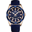 BAGARI 8001 Fashion Men Watch Waterproof Automatic Calendar Luminous Display Quartz Watch