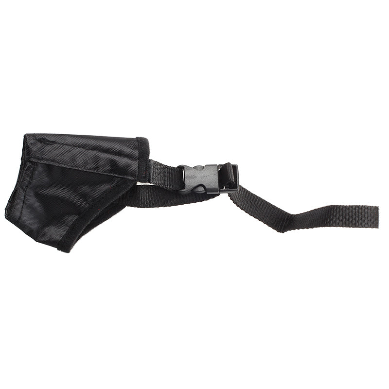 Adjustable Nylon Pet Dog Mouth Muzzle Grooming Chawing Bark Bite Stop BlackS8M5