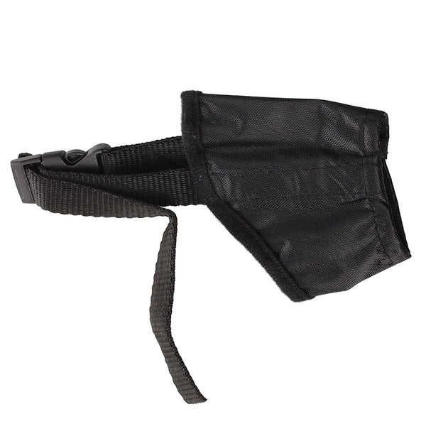Adjustable Nylon Pet Dog Mouth Muzzle Grooming Chawing Bark Bite Stop BlackS8M5