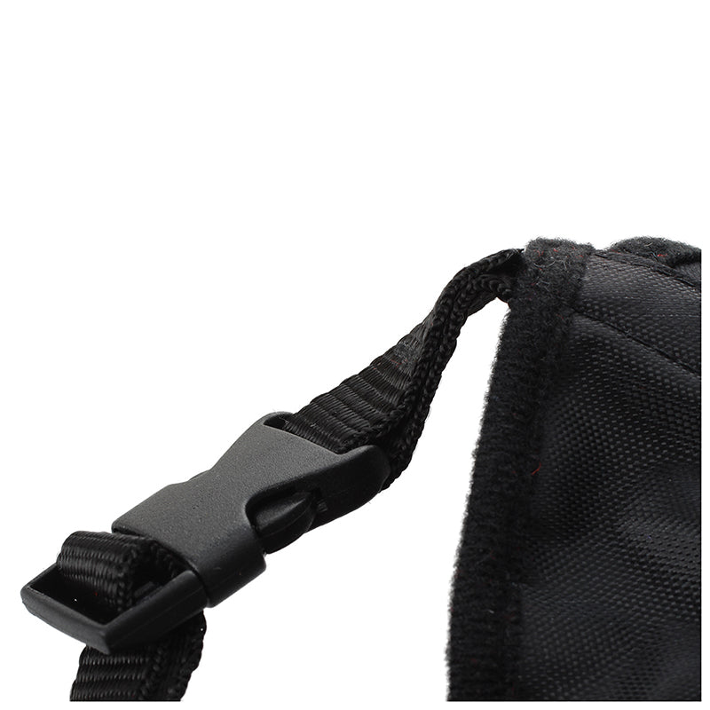 Adjustable Nylon Pet Dog Mouth Muzzle Grooming Chawing Bark Bite Stop BlackS8M5