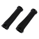 Pair Black Rubber Mountain Bike Bicycle Cycling Lock On Handlebar Grips S8J5