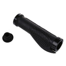 Pair Black Rubber Mountain Bike Bicycle Cycling Lock On Handlebar Grips S8J5