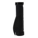 Pair Black Rubber Mountain Bike Bicycle Cycling Lock On Handlebar Grips S8J5