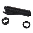Pair Black Rubber Mountain Bike Bicycle Cycling Lock On Handlebar Grips S8J5