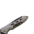 LAOTIE CM84 198mm Titanium Plating EDC Folding Blade Outdoor Emergency Survival Tools Kit Cutter