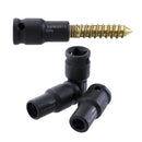 Drillpro 3Pcs 6mm/8mm/10mm Socket Adapter Cr-Mo Socket Holder 3/8 Inch Square Driver Bolt Driver for Hanger Bolts Thread Tools