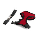 Harness vest leaves for cats dogs animals Pet S red