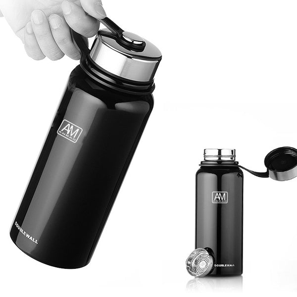 1500ml Outdoor Portable Vacuum Insulated Water Bottle Double Walled Stainless Steel Drinking Cup Sports Travel