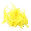50 PCS Dyed Rooster Feathers for Decoration 10 - 15 cm - Yellow E4Z3