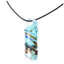 Swirl Glass Blue Collar Dangle Earrings Jewelry Set L1P7