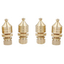 4pcs Copper Gilded Speaker Spikes Isolation Stand Foot Pads Audio Amplifier Base Connector