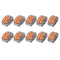 Excellway ET15 20Pcs 2 Pin Spring Terminal Block Electric Cable Wire Connector