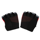 Pair Men's Motorcycle Motorbike Racing Bike Fingerless Gloves Red
