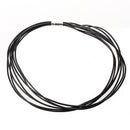 Chain Necklace 7 Cordon Leather Skin Color Black Women Men X1B2