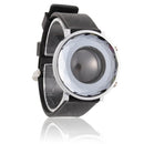 Fashion Woman Men Crystal Digital LED Silicone Black Strap Bracelet Watch N9C2