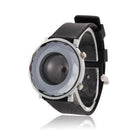 Fashion Woman Men Crystal Digital LED Silicone Black Strap Bracelet Watch N9C2