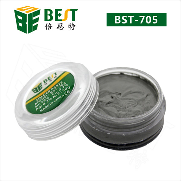BEST BST-705 Solder Paste 50g Strong Adhesive Lead Free Silver With Silver Tin Soldering Flux