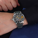 MINI FOCUS MF0154G Military Style Calendar Color Dial Men Wrist Watch Leather Strap Quartz Watch