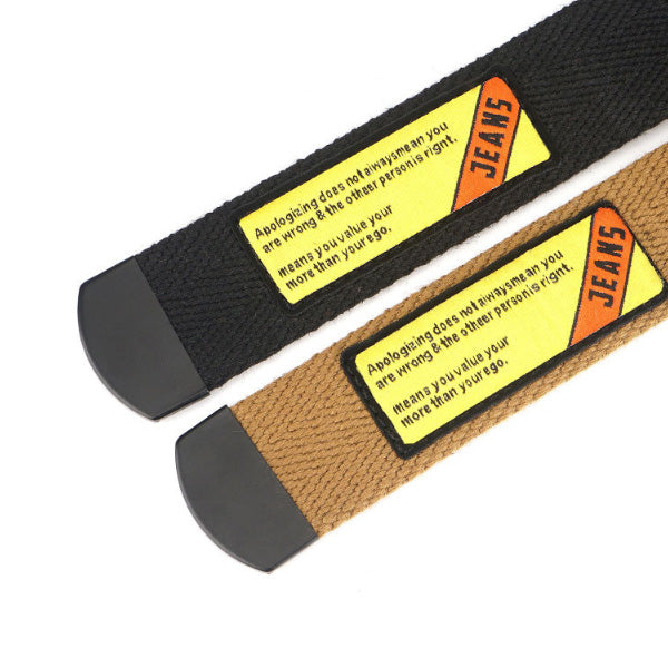 TUSHI 110cm Canvas Belt Quick Release Double Ring Buckle Tactical Belt Fashion Casual belt For Man Women Waist Belt