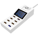 Bakeey 2-in-1 Wireless Charger + 8 USB Charger 8-Ports Hubs QC3.0 Fast Charging Dock Station Charger
