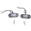 2 x Car Truck Trailer Piranha LED Side Marker Blinker Light Lamp Bulb White S5E9