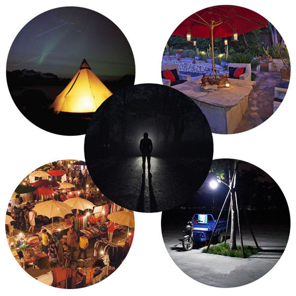 Portable Solar Powered LED Light Bulb Outdoor Emergency Camping Lamp with Remote Control