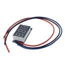 LED Mini Voltmeter Voltage Indicator Panel Meter DC 0-9,99V 20 mA Yellow Ne L1R6